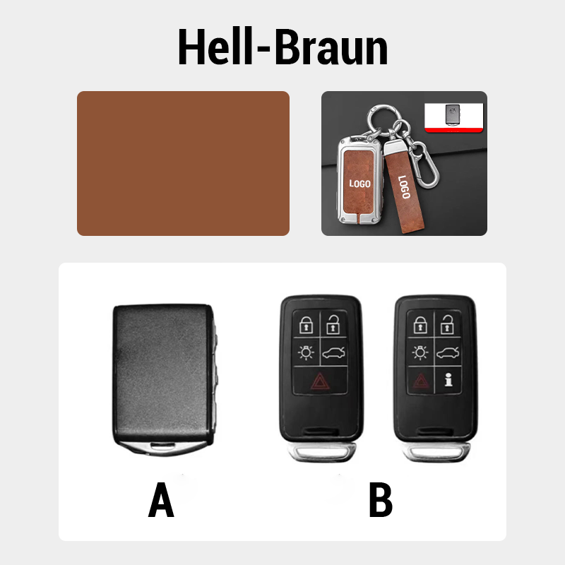 Pour porte-clés en cuir Volvo