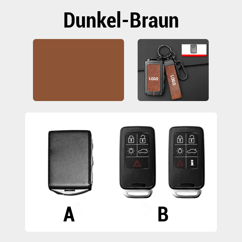 Pour porte-clés en cuir Volvo