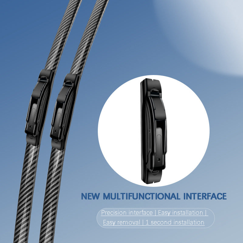 🌈 Essuie-glaces silencieux et sans os en fibre de carbone